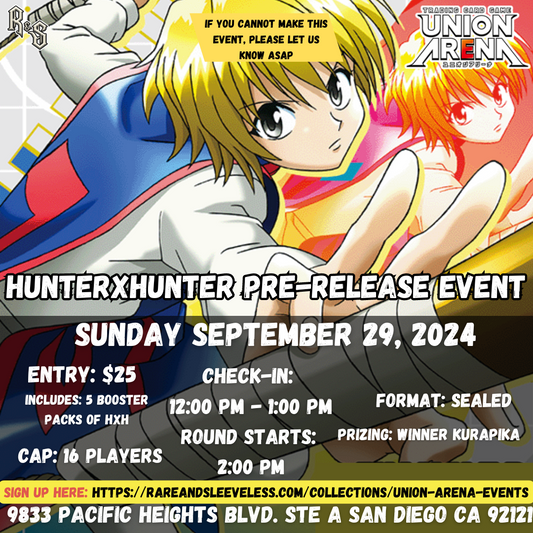 Union Arenea Pre-Release Ticket: Hunter X Hunter